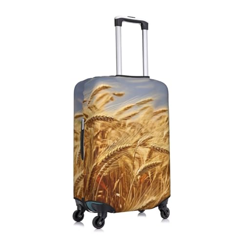 Travel Luggage Cover for Suitcase Tsa Approved, Washable Elastic Suitcase Protector, Wheat Harvest Suitcase Cover Anti-scratch Baggage Cover Fits 22-24 Inch Luggage Sleeve X-Large3