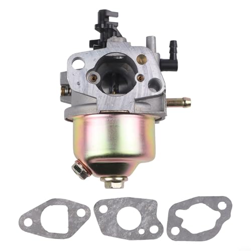 Carburador para cortacésped de gasolina DB8621PR de 170 cc, juego de 4 piezas con juntas, suministro de combustible mejorado y rendimiento del motor, adecuado para cortacésped de gas de 170 cc para