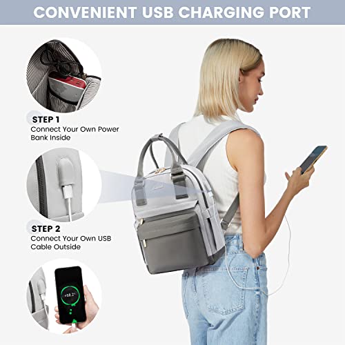 Image of LOVEVOOK Mini Backpack for Women Stylish Waterproof Backpack Purse with USB Port, Cute Daypack for College Travel Party