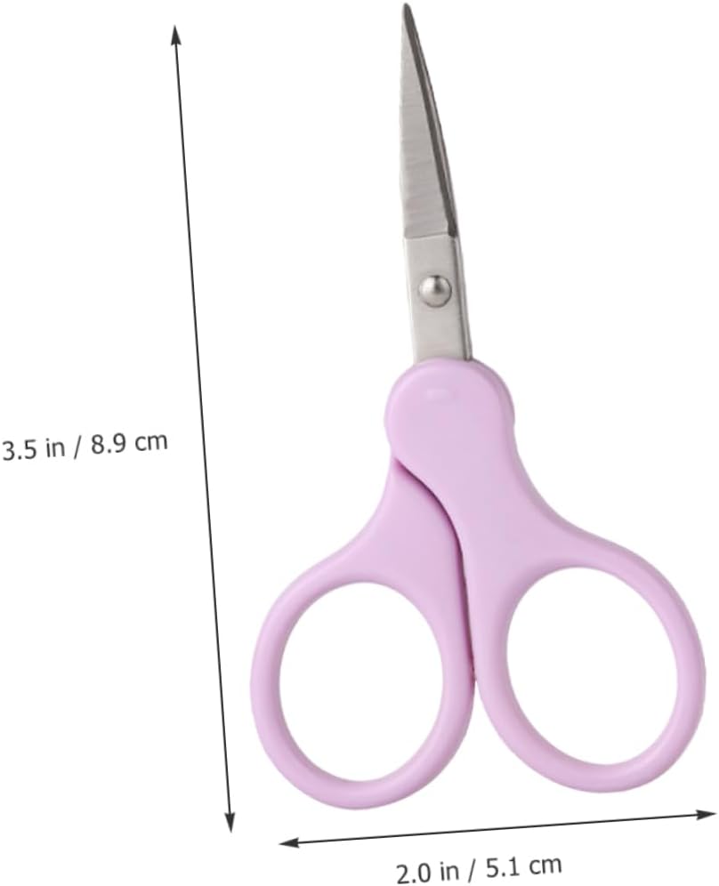 Men's Eyebrow Grooming Scissors Professional Hair Scissors Eyebrow Trimmer Stainless Steel