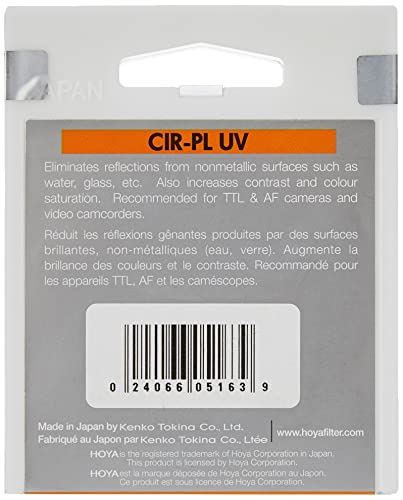 Hoya 52Mm Hrt Circular Pl Polarizer Uv Multi-Coated Glass Filter #TOP1