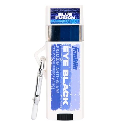 Franklin Sports Eye Black Stick - Baseball Softball + Football Eye Black for Kids + Adults - Sun Glare Reduction - Blue Fusion