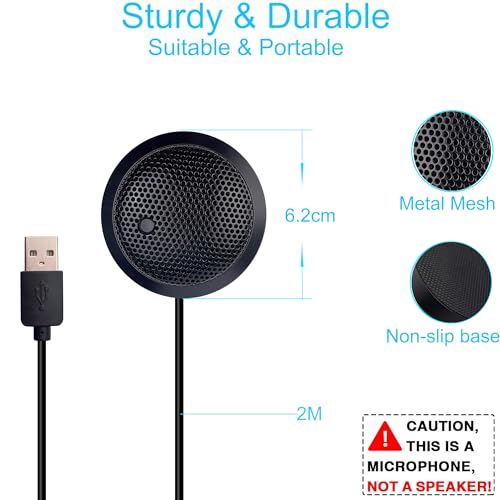 Microphone USB Omnidirectionnel 360° pour Réunions en Ligne - Geekodrome: Boutique d'accessoires geek Bouton mute Pyle PDMIUSB50