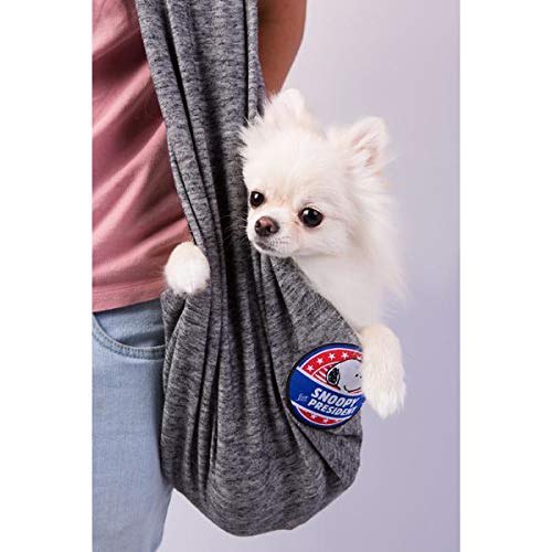 Bolsa Sling Zooz Pets Snoopy President Grafite