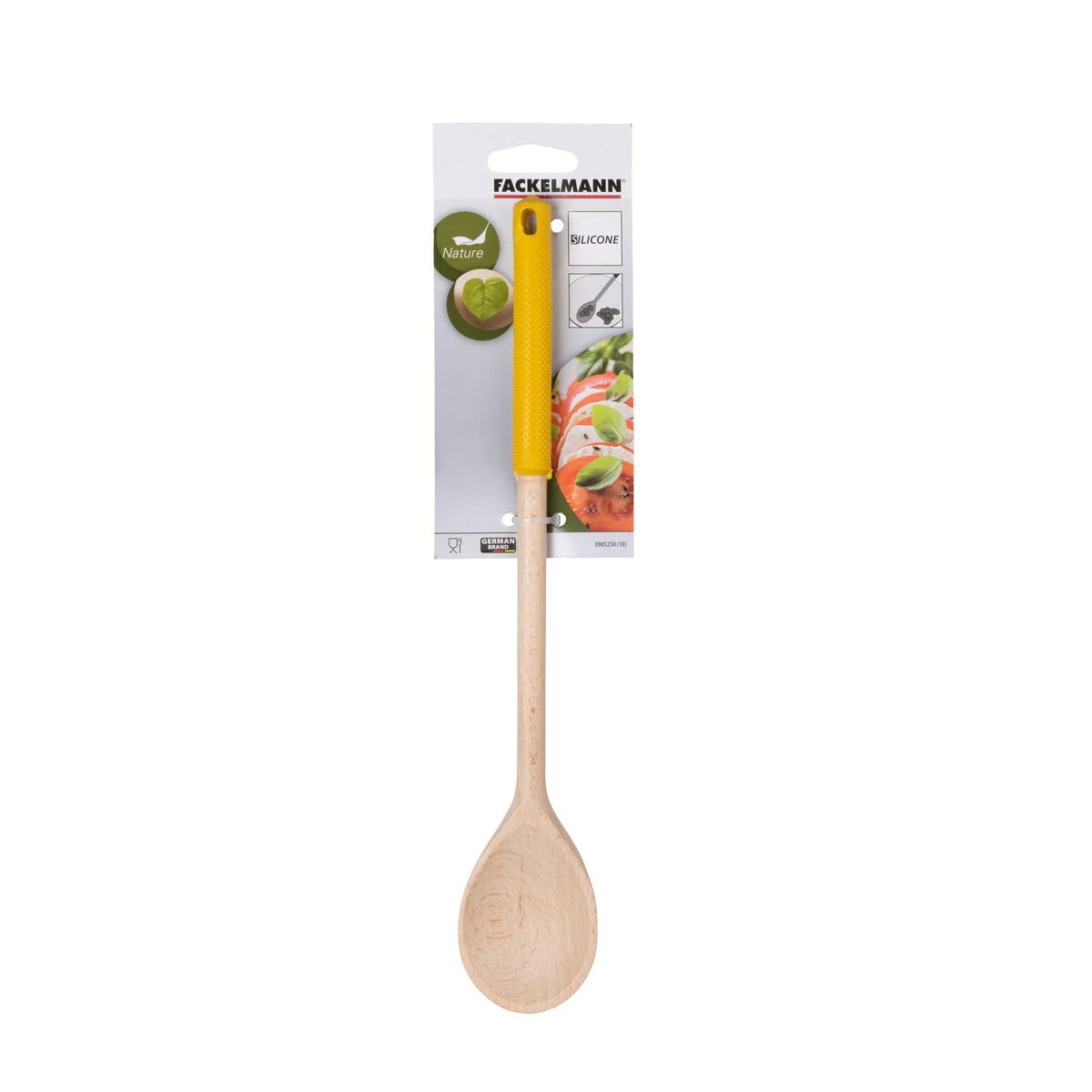 Fackelmann Cucchiaio da cucina, per mescolare e preparare sughi, salse, risotti, materiale in legno di ciliegio, dimensione 35 x 6 x 1,3 cm, Linea Ecoelegant