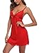 Aibrou Camisón Mujer Sexy Algodón,Encaje Tirantes Pijama Saten Comodo y Elegante Ropa...