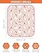 Bissap 2 Packs Guinea Pig Cage Liners, 11.8''X13.7'' Washable Guinea Pig Pee Pads Non Slip Reusable Fast and Super Absorbent Bedding for Small Animals Rabbit Hamster Chinchillas Rat - Pink