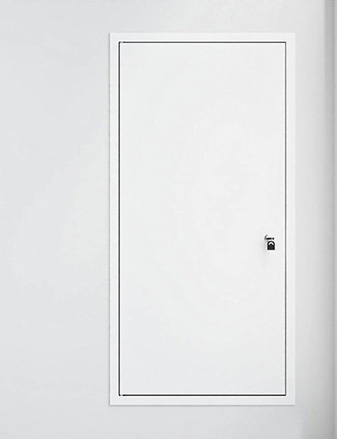 Coal2toalpw White Customizable Tall Aluminium Access Door Panel For Drywall - Lockable Access Panel,1Pcs(,12X36in)