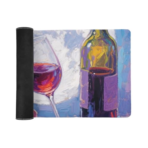 Tapis de souris clavier violet pour décoration de bureau à la maison