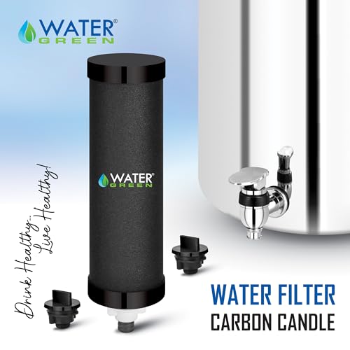 Image of Stainless Steel Jointless Gravity Water Filter With Carbon Candle (Laboratory Tested) I Non Electric Water Purifier Filter For Home I Fast Filtration (18 Ltr)