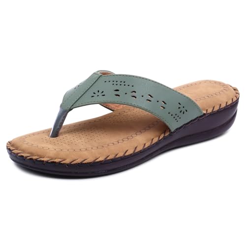 Image of TRASE Slippers for Women Stylish Flat | Comfortable Orthopedic Soft Chappals | Lightweight Ortho Footwear for Ladies