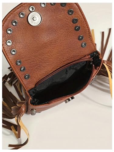 Image of Verdusa Women's Western Country Cowgirl Bag Fringe Crossbody Bags Boho Tassel Messenger Bags Casual Purses