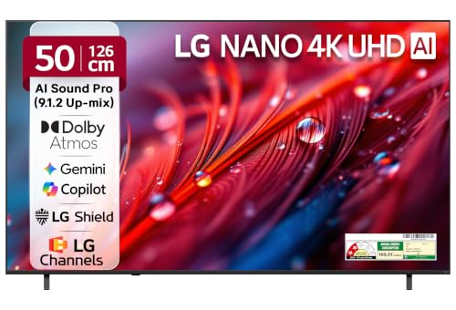 Image of LG 126 cms (50 inches) U8 AI Series 4K Ultra HD (3840 x 2160) Smart webOS LED TV 50NU870BPLA 2026
