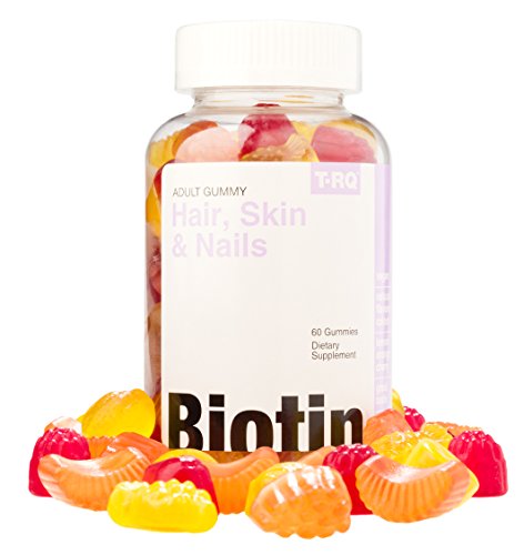 T.rq hair, skin & nails gummy dietary supplement, lemon/orang…