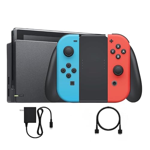 Nintendo Switch with Neon Blue and Neon Red Joy‑Con V2 (Red &amp; Blue Switch)