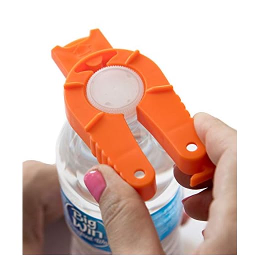 BRENIUM 2-pack Multifunctional Bottle and Can Opener, Plastic Water Bottle, Twist-Off, Pull Tab Soup, for Weak Hands, Seniors, Elderly, Rheumatoid Arthritis, Bottle Gripper, Ergonomic Lid Seal Remover