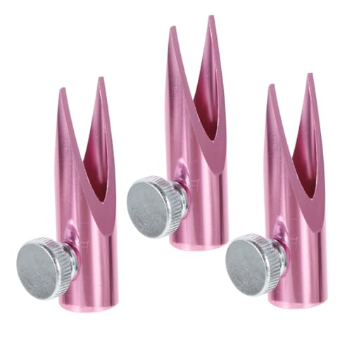 ETHZZLE 3個小型ダブル削り器 アルミ合製 持ち運び便利な属製筆削り器 眉ペ