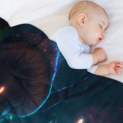 Couverture en champignon plaid moelleux contre le froid du lit - 5
