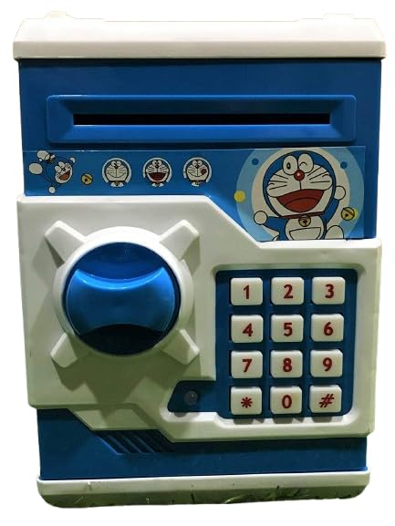 Space Enterprises Doraemon Money Safe Kids Piggy Savings Bank with Electronic Lock-image-33