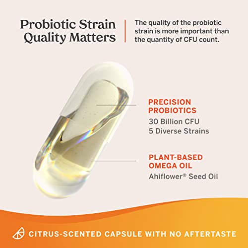 Nouri Digestive Health Probiotic and Omega Oil, Probiotics for Digestive Health, for Men and Women, Take Daily - 30 Day Supply - Image 7