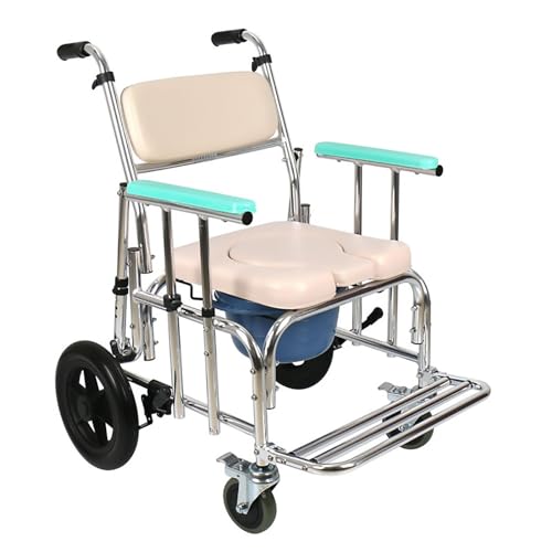HAILM 4-in-1 Commode Shower Wheelchair