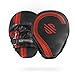 Sanabul Core Series Curved Boxing MMA Punching Mitts (Black/Red)