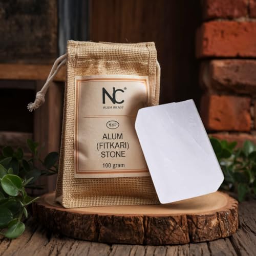 Image of ncgift Alum Bar | Premium shaving phitkari | phitkari stone for skin (fitkari bar) | Alum Stone for face | Water purification, Skin Tightening, Underarm Deodrant| Gentle,Effective & Natural After Shave Lotion alternative| Chemical-Free Shaving Kit Aid