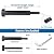 Muzata 10Pair Black Cable Railing kit Invisible 1/8" Upgraded Swage Tensioner and Terminal Hidden T316 Stainless Steel for 2"-6" Wood Metal Post WoodHidden System CR26, CV1 CV2 CA7