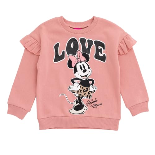 Image of Disney Minnie Mouse Girls' Fleece Sweatshirt and Flare Pant Set for Baby & Kids