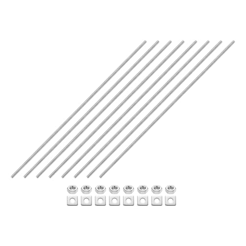 uxcell 8 S˂bh M4-0.7 ˂sb` 250mm XeXX`[ Ep S˂X^bh ibgƃbV[t NvAnK[AU{gp