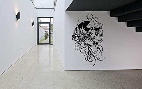 Amazon.com: Vinyl Sticker Skull Head Mushrooms Kingdom Planets Tattoo  Sketch Mural Decal Wall Art Decor EH1378 : Productos Handmade