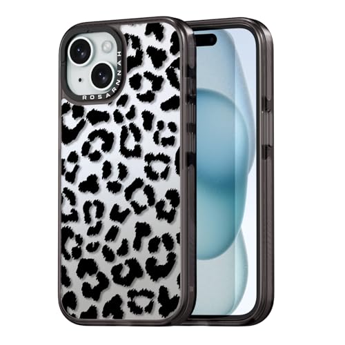 Coque iPhone 15 antichoc léopard noir idéale pour vos sorties et soirées
