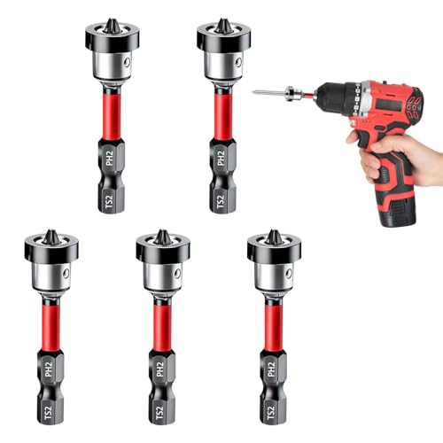 Drywall Screw Setter Magnetic Positioning Screwdriver Bits Set 1/4 Inch Hex Shank Drywall Screw Driver 50mm