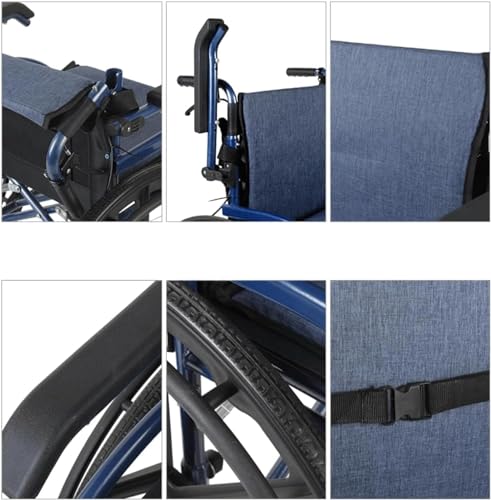 Transport-Wheelchair-Wheelchair-Carbon-Steel-Transportation-Wheelchair-with-Handbrake-Mobility-Scooter-Adjustable-Backrest-Can-Load-280-Lbs-Mobility-aids