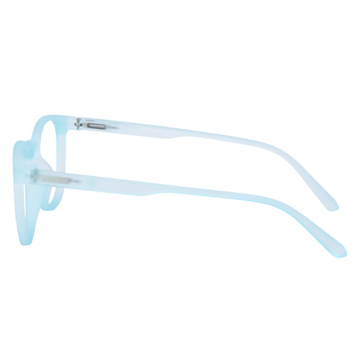 Poshh Eyewear Zero Power Blue Square Frames for men and women | Light Weight TR Frame | UV Protection Eyeglasses | (New blue) 3
