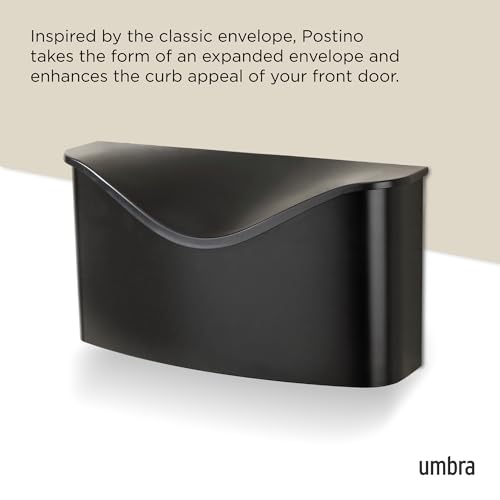 Umbra Postino Wall-Mount Mailbox, Black by Umbra - Image 5