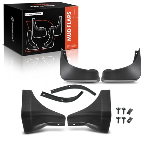 A-Premium Set of 4PCS Mud Flaps Splash Guards Mudguards Mudflaps with Hardware Accessories Compatible with Nissan 350Z, 2003-2008, Coupe & Convertible, Front and Rear (Driver & Passenger Sides)