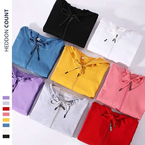 LNICEAR Unisex Women Men Hooded Sweatshirt Casual Solid Color Zip Up Hoodie Long Sleeve Top Jacket with Pocket2