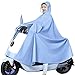 Produktbild Motorrad Regencape Herren Damen Radfahren Regenponcho Scooter Regenmantel Langer Ganzkörper Regenfest Poncho Große Größe 6XL - Blau, blau