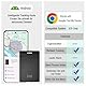 Wiederaufladbarer Geldbörse Tracker Karte, Wallet Tracker Android, IP68 Impermeabile Kompatibel mit Google Mein Gerät Finden APP (Nur Android), Bluetooth Tracking Card Air Tag für Schlüssel, Gepäck