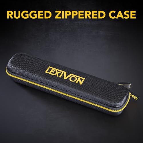 LEXIVON Aluminum Digital Angle Finder Gauge, 7-inch/180mm Multi-Purpose Protractor, Includes XL Display and Rugged Zippered Pouch (LX-DAF7) image 5