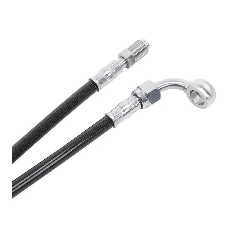 Moto Tuyau d'Huile Frein Moto 10 "12" 14" pour Softail pour Fat Boy pour Break pour Sport pour Glide pour FXSB pour FLSTF pour FLSB Ligne Tuyau Frein(Fits Height 10 inch)