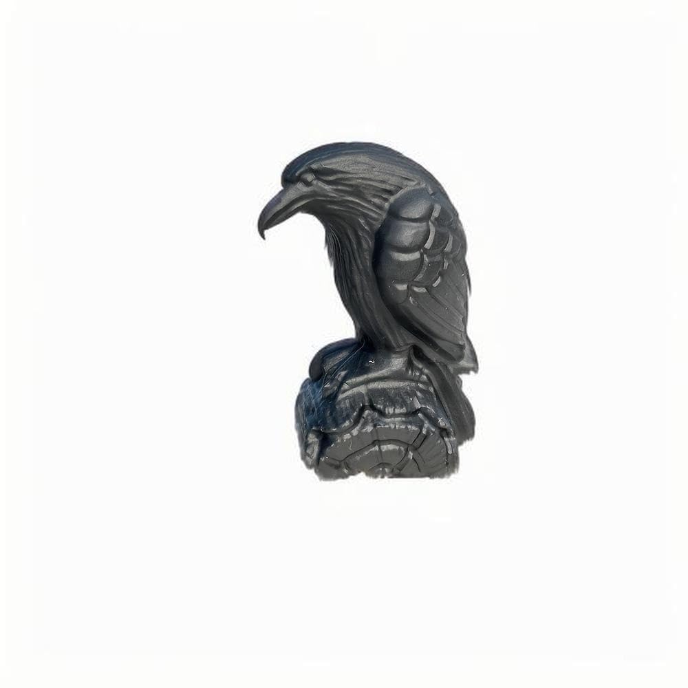 Lwqchw One Color Natural Obsidian Raven Sculpture – Hand-Carved Black Obsidian Bird Figurine 2.4×1.4 In| Crystal Crow Statue For Home, Office & Spiritual Decor