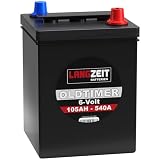 LANGZEIT batteria 6V auto d'epoca 105Ah 6 volts avviamento