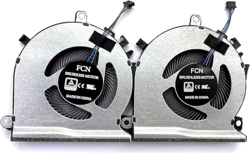 Image of Laptop Internal CPU /GPU (Pair) Cooling Fan For Hp Pavilion Gaming 15 EC Series Laptop Part No-L77560-001 HP 15 EC0013DX HP 15 EC2150ax HP15EC2004ax HP 15 EC0xxx HP15-EC0101ax HP 15-EC1050ax