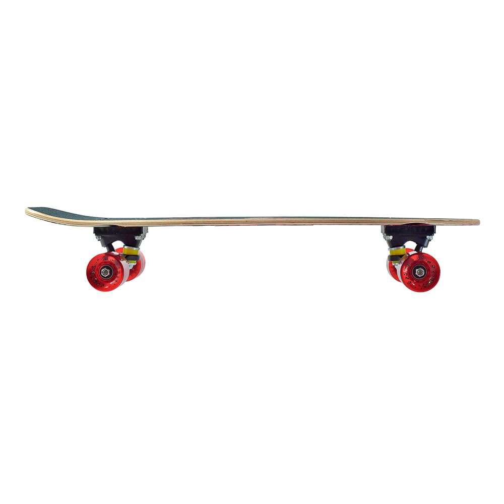 Streetsurfing Cruiser Cruiser Kicktail 28", Planche à Roulette Unisexe, Black, One Size - 06-08-020-2