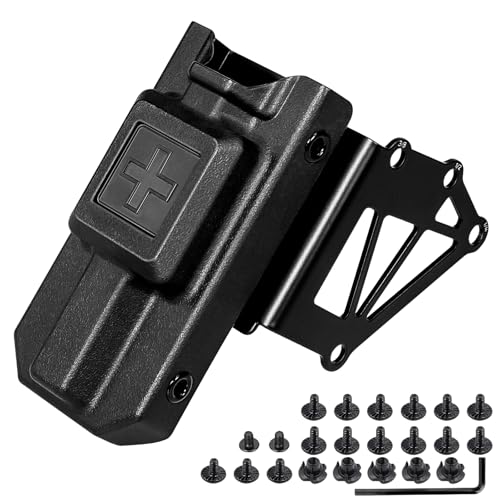 Tourniquet Holder for Gun Holster Tactical Tourniquet Holder Adapter Mount Police Gear Accessories with QLS Kit for 3-Hole Holster.