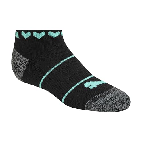 Image of PUMA Girls' Girls' 8 Pack Low Cut Socks + 4 Pack Hair Ties