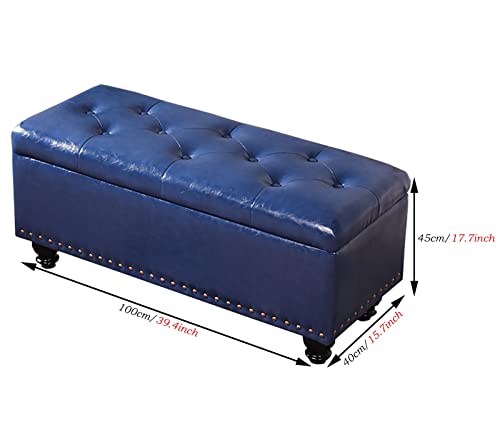 Banc de rangement décoratif de 100cm pour optimiser l'espace du salon - 3