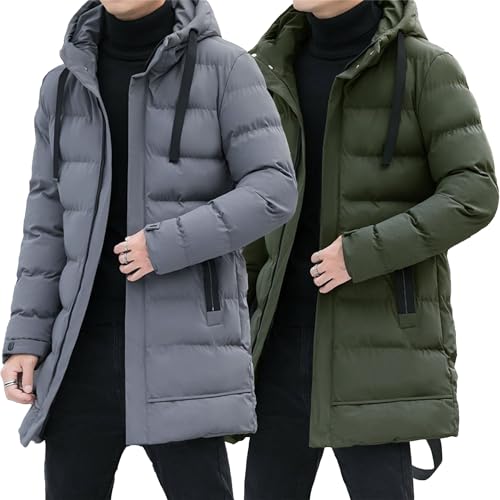 Chaqueta acolchada larga para hombre miniatura 1